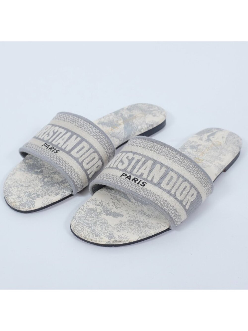 DIOR Dway shoes sandals slides 37 US 7 sandals open toe gray